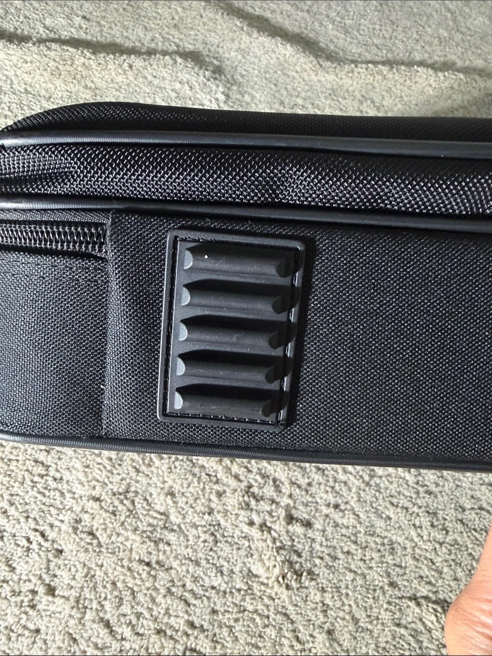 SwissGear Black Laptop Messenger Bag with Red Accent